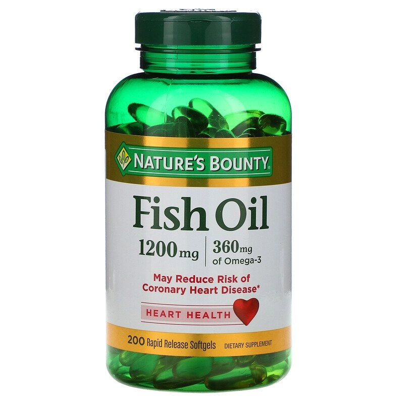 Óleo de Peixe, 1.200 mg, 200 Cápsulas, Nature's Bounty