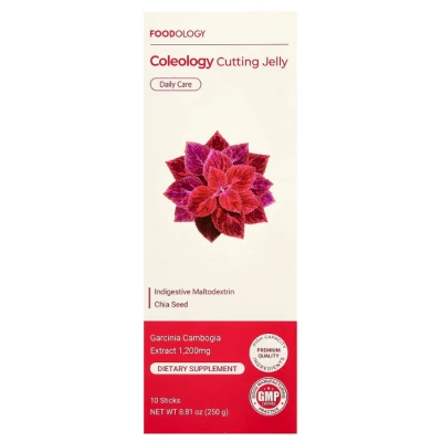 Alimento Funcional, Coleology Geleia para Corte, 10 Sachês, 25g cada, Foodology