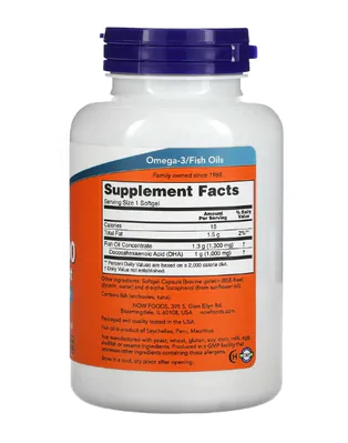 DHA 1000, Força Extra, 1000mg, 90 Cápsulas, Now