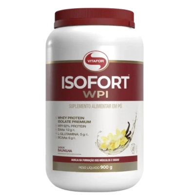 Whey Protein Isofort WPI, 900g Sabores, Vitafor 