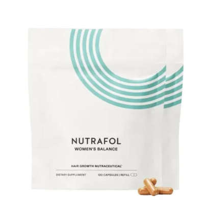 Nutrafol Women’s Balance, Crescimento de Cabelos, Fios Fortes e Redução da Queda, 120 Cápsulas, Refil