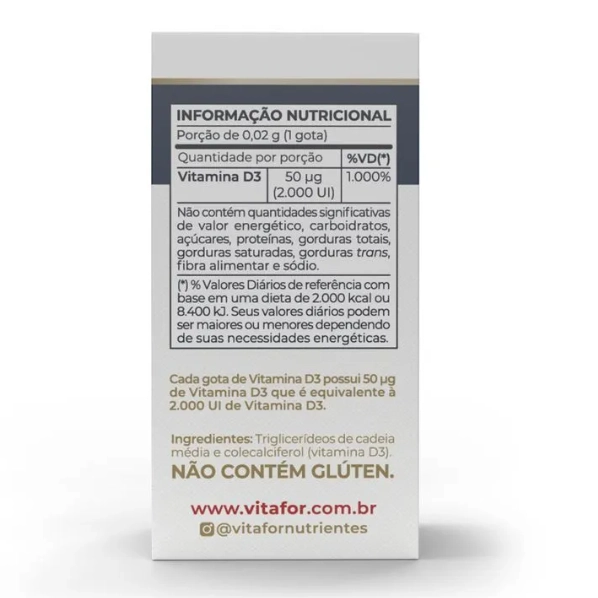 Vitamina D3 Liquida 2000UI, 10ml, Vitafor