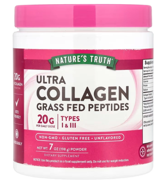 Ultra Collagen Powder, 198g Sem sabor, Nature's Truth