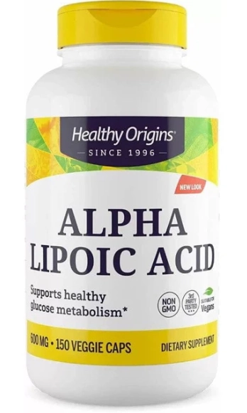 Ácido Alfa Lipóico 600mg, 150 Cápsulas, Healthy Origins