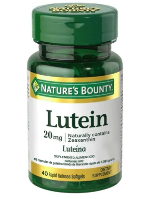 Luteína, 20mg, 40 cápsulas, Nature's Bounty