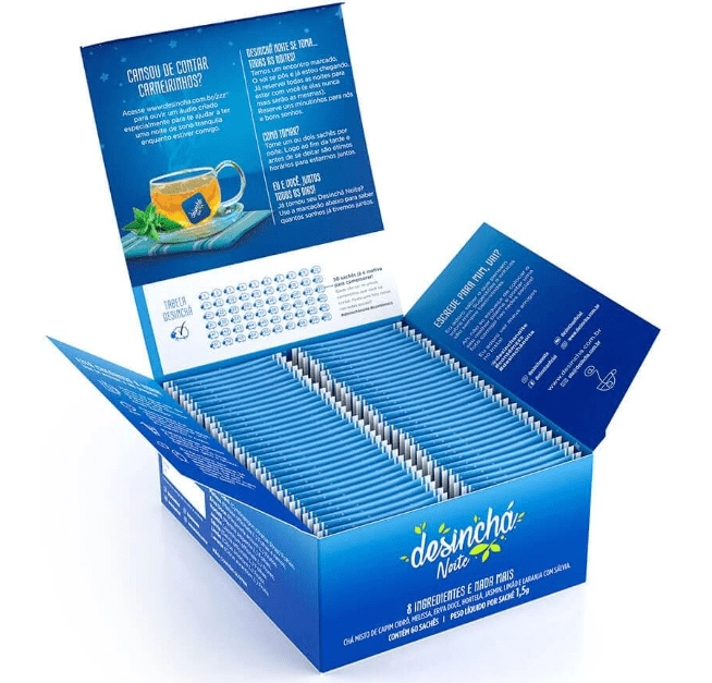 Desinchá Noite, Sabor frutado, 60 Sachês