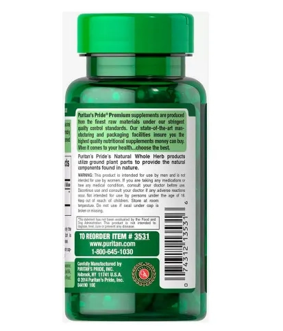 Saw Palmetto, 450mg, 100 Cápsulas, Puritan's Pride