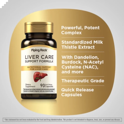 Liver Care Limpeza De Fígado, 90 Cápsulas, Piping Rock