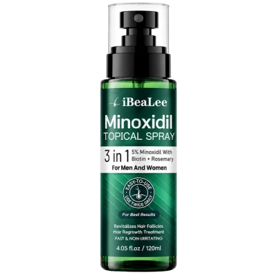 Minoxidil 5% Força Extra, Spray, 120ml, Ibealee
