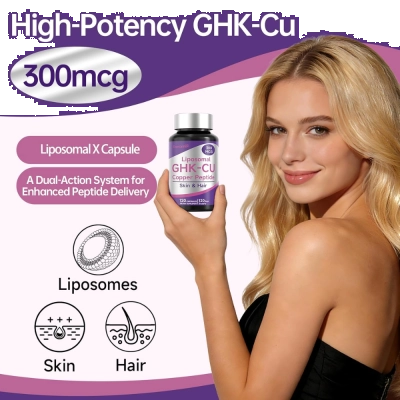 GHK-CU, Peptídeo de Cobre, 300mcg, 120 Cápsulas, Ewcxine
