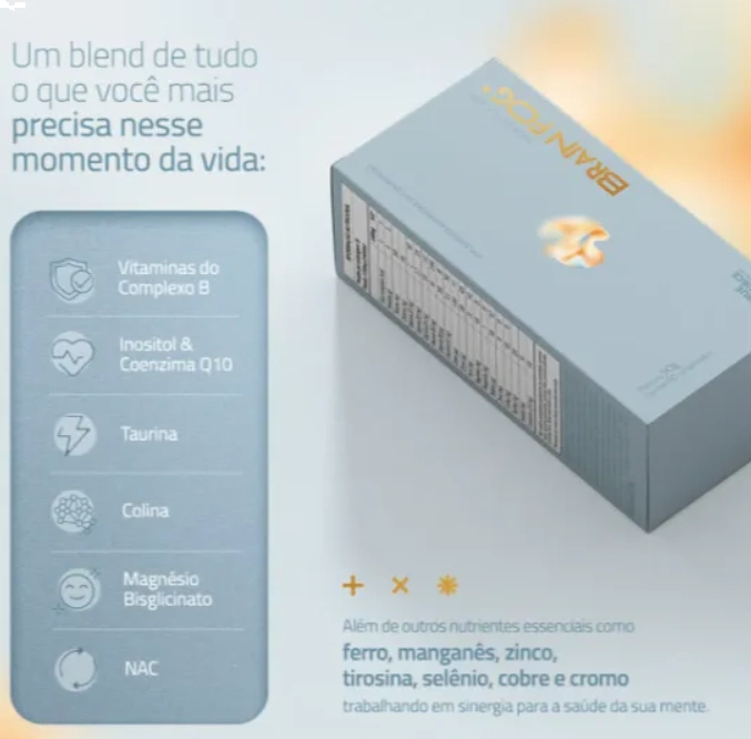 Womens Care Brain Fog, Auxilio cognitivos na  Menopausa, 60 Comprimidos, True Source