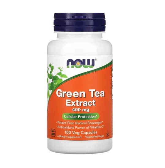 Extrato de Chá Verde, 400mg, 100 Cápsulas, Now