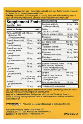 Multivitamínico Completo Alive, para Homens 50+, 50 Comprimidos, Nature's Way