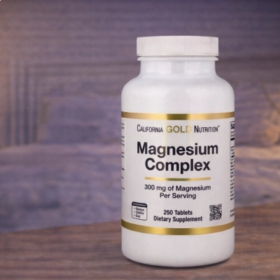 Magnesium Complex, 300mg, 250 Tablets, Califórnia Gold Nutrition