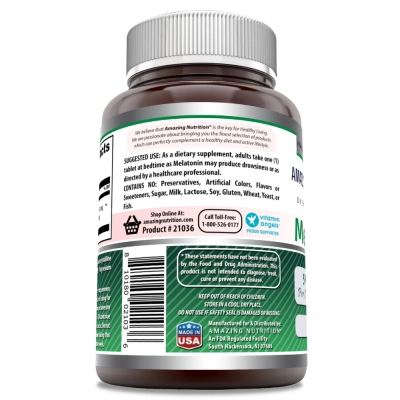 Melatonina, 5mg, 180 Comprimidos, Amazing Formulas