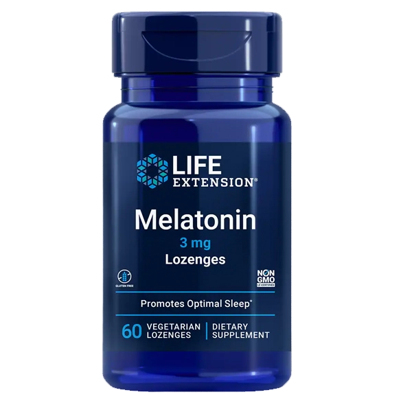 Melatonina 3mg, 60 Comprimidos Sublinguais, Life Extension