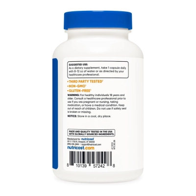 DGL Extract 5000mg, (Deglicirrizinado), 120 Cápsulas Veganas, Nutricost
