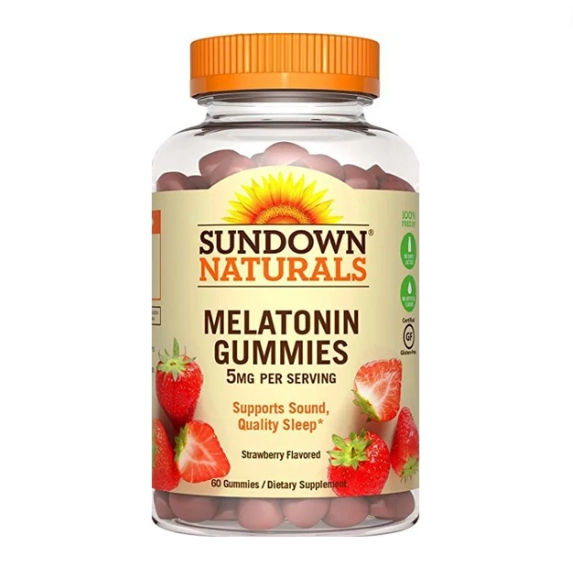 Melatonina 5mg, 60 gomas, Sundowns