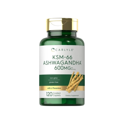 KSM-66 Ashwagandha, 600Mg, 120 Cápsulas, Carlyle