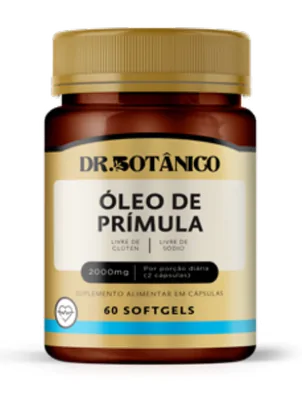 Óleo de prímula, Evening Primrose, 2000mg, 60 cápsulas, Dr. Botanico