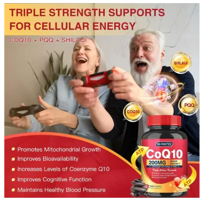 Coenzima CoQ10 200mg com PQQ, 120 Cápsulas, Dr Foster