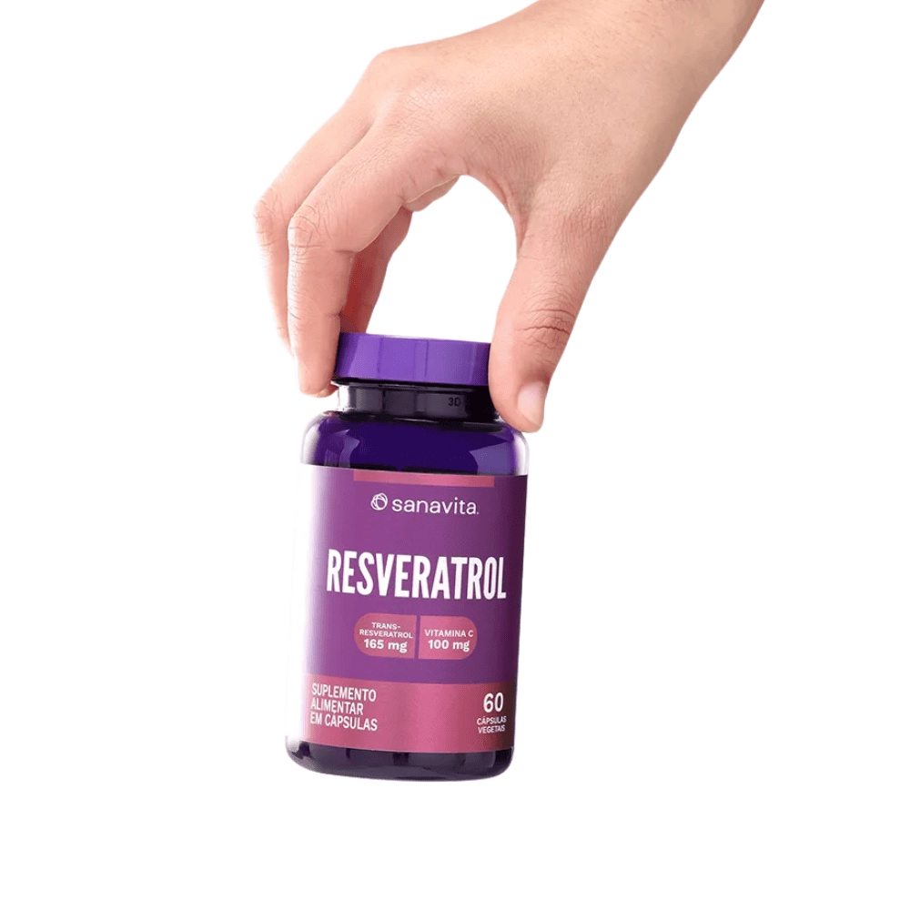 Resveratrol, 60 Cápsulas Vegetais - Sanavita