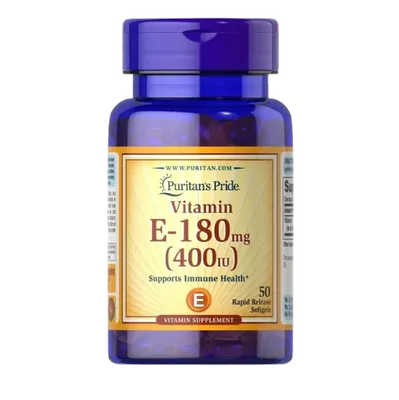 Vitamina E, 400IU, 50 Cápsulas em Gel, Puritan's Pride