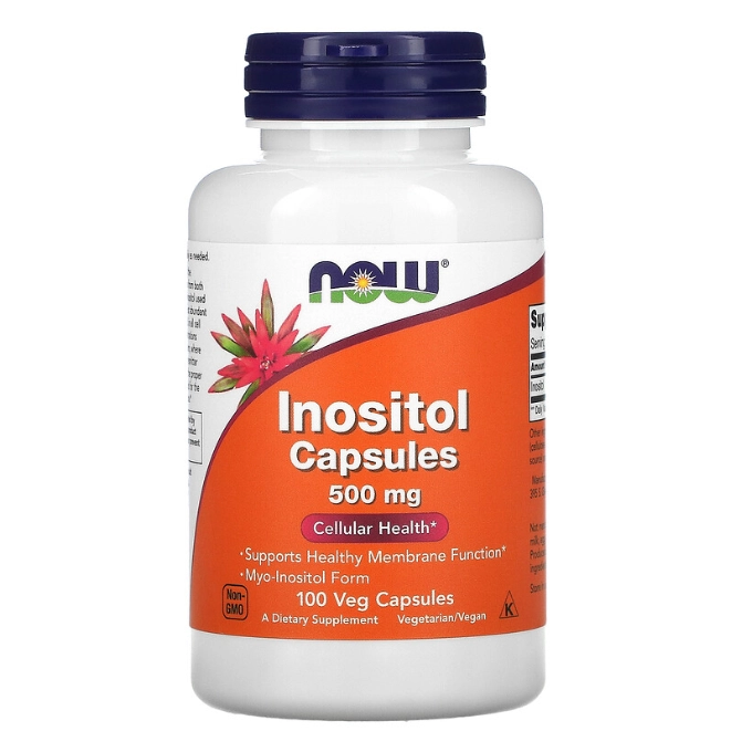 Cápsulas de Inositol, 500mg, 100 Cápsulas, Now