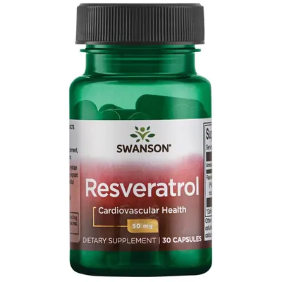 Resveratrol 50mg (Por capsula) , 30 capsulas, Swanson