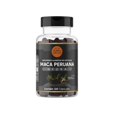 Maca Peruana Negra, 500mg, 120 Cápsulas, Terra Nativa
