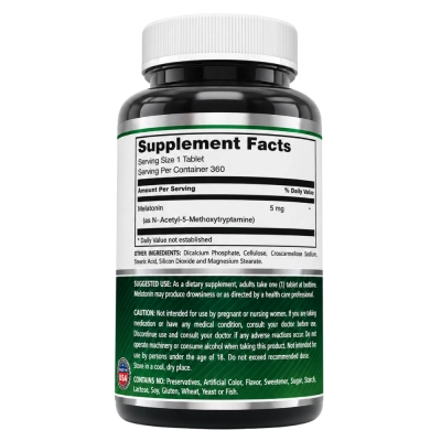 Melatonina, 5mg, Sono e Relaxamento, 360 Comprimidos, Amazing Formulas