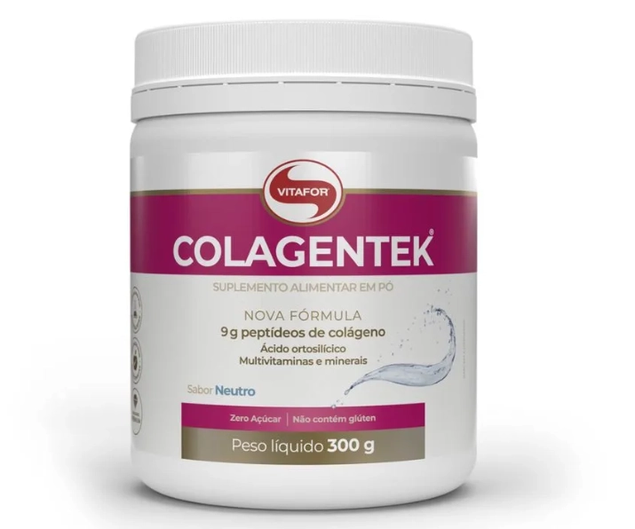 Colágeno Colagentek, 300g, Sabor Neutro, Vitafor