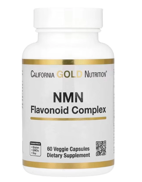 NMN e Complexo de Flavonoides com Apigenina e Quercetina, 60 Cápsulas, California Gold Nutrition
