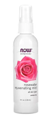Spray de Rejuvenescimento de Água de Rosas, 118ml, Now