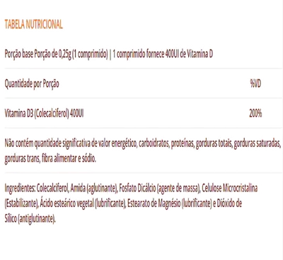 Vitamina D, 400iu, 100 Unidades, Sundown