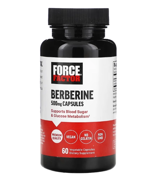 Berberina, 500mg, 60 Cápsulas, Force Factor