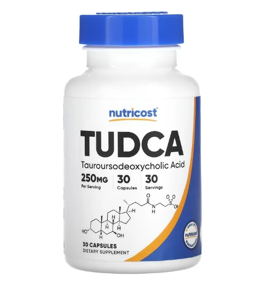 TUDCA, 250mg, 30 Cápsulas, Nutricost