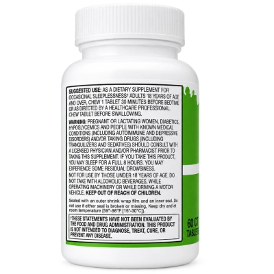 Melatonina Mastigável Sabor Cereja Natural, 2,5mg, 60 Tablets Mastigáveis, Vitacost