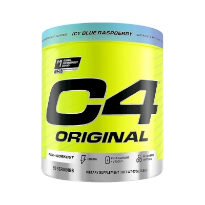 C4 Pre Workout Original, Energia, Foco e Pump no Treino, Alta Performance, 50 Doses, Cellucor