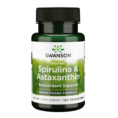 Spirulina e Astaxantina, 120 Cápsulas, Swanson