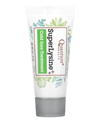Tratamento para herpes labial, Super Lysine, 7g, Quantum Health