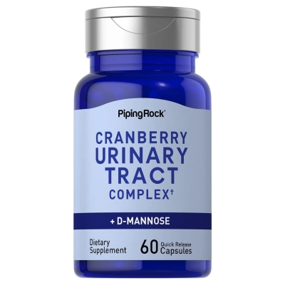 Cramberry Urinary Tract Complex + D-Mannose,  60 Cápsulas - Piping Rock