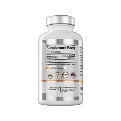 Berberine 1200mg, 180 Cápsulas, Smart NutraLabs