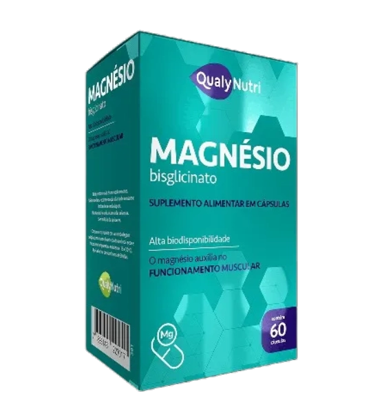 Magnésio Bisglicinato, 60 Cápsulas, Qualynutri