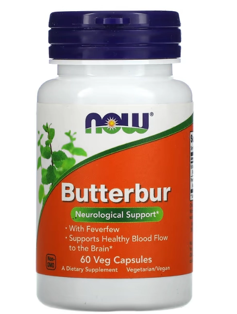 Butterbur 75mg, 60 Cápsulas, Now