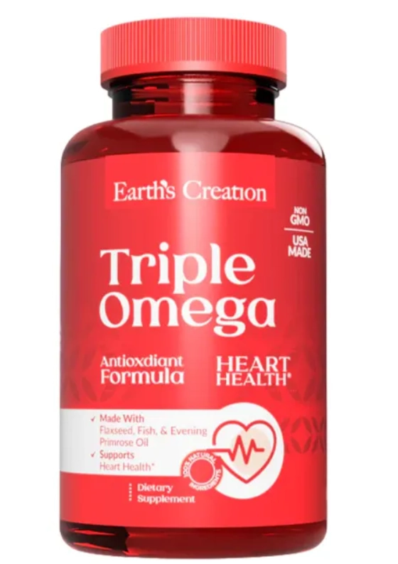 Fish Oil, Triple Ômega 3, 6, 9 2000mg, 200 cápsulas, Earth's Creation