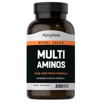 Multi Aminos, Aminoácidos Essenciais, 200 Cápsulas, PipingRock