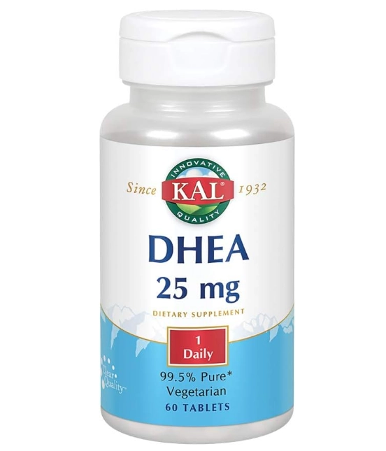 Dhea 25mg, 60 Cápsulas, Kal