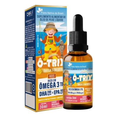 Ômega 3 Infantil em Gotas, DHA e EPA, 30ml, Flora Nativa
