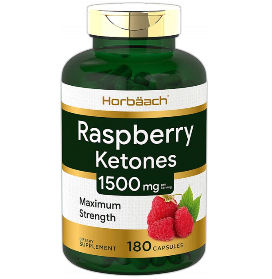 Framboesa Cetonas, Raspberry ketones 1500mg, 180 Capsulas, Horbaach